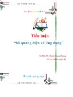 Tài liệu Tiểu luận “ hồ quang điện và ứng dụng” docx