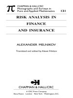 Tài liệu RISK ANALYSIS IN FINANCE AND INSURANCE pdf