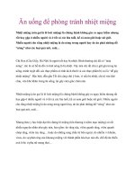 Tài liệu Ăn uống để phòng tránh nhiệt miệng pot