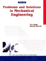 Tài liệu PROBLEMS AND SOLUTIONS IN MECHANICAL ENGINEERING doc
