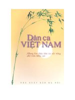 Tài liệu Dân ca Việt Nam.Những làn điệu dân ca nổi tiếng phổ biến khắp nơi pptx