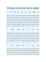 Tài liệu Kế hoạch săn việc khi chưa tốt nghiệp ppt