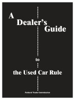 Tài liệu A Dealer’s Guide to the Used Car Rule doc