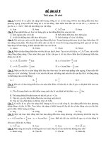 Tài liệu Môn vật ký đề ôn số 3 ppt