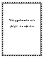 Tài liệu Những phần mềm miễn phí giải cứu mật khẩu ppt