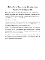 Tài liệu Hướng dẫn sử dụng những tính năng trong Windows Control Panel (P4) doc