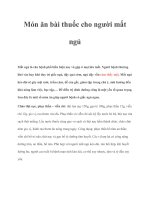 Tài liệu Món ăn bài thuốc cho người mất ngủ doc