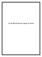 Tài liệu Tư vấn thiết kế nhà cho 5 người, DT 4x5m2 pptx