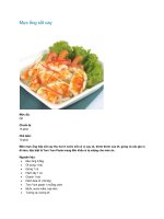 Tài liệu Mực ống sốt cay ppt