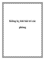 Tài liệu Kiêng kỵ khi bài trí các phòng docx