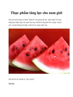 Tài liệu Thực phẩm tăng lực cho nam giới pdf