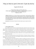 Nâng cao hiệu lực quản lý nhà nước về giáo dục đại học