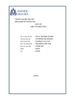 báo cáo thực tập nhận thức chi cục thuế quận tân bình