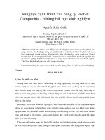 Năng lực cạnh tranh của công ty viettel campuchia   những bài học kinh nghiệm