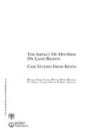 Tài liệu The Impact of HIV-AIDS on Land Rights pdf
