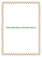 Tài liệu Chứng hiếp thống và bài thuốc chữa trị đau mạng sườn pdf