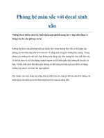 Tài liệu Phòng bé màu sắc với decal xinh xắn potx