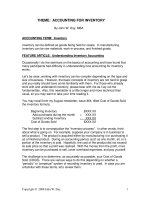 Tài liệu THEME: ACCOUNTING FOR INVENTORY pdf