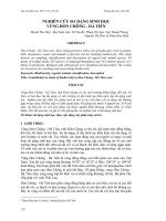 Tài liệu NGHIÊN CỨU ĐA DẠNG SINH HỌC VÙNG HÒN CHÔNG - HÀ TIÊN potx