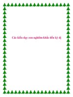 Tài liệu Các kiểu dạy con nghiêm khắc đến kỳ dị pptx