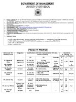 Tài liệu DEPARTMENT OF MANAGEMENT UNIVERSITY OF NORTH BENGAL pdf