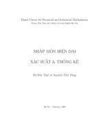 Tài liệu Nhập môn hiện đại xác suất và thống kê doc