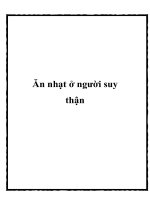 Tài liệu Ăn nhạt ở người suy thận doc