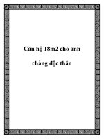 Tài liệu Căn hộ 18m2 cho anh chàng độc thân doc