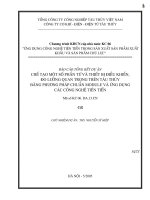 Tài liệu Chế tạo một số phần tử và thiết bị điều khiển, đo lường quan trọng trên tàu thủy bằng phương pháp chuẩn Module và ứng dụng các công nghệ tiên tiến docx