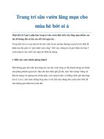 Tài liệu Trang trí sân vườn lãng mạn cho mùa hè bớt oi ả pot