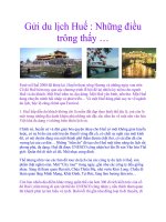Tài liệu Gửi du lịch Huế : Những điều trông thấy … pdf