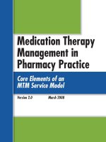 Tài liệu Medication Therapy Management in Pharmacy Practice doc