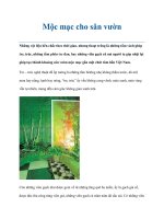Tài liệu Mộc mạc cho sân vườn pdf