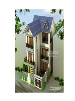 Tài liệu Xây biệt thự 3 tầng hiện đại, thoáng mát pot
