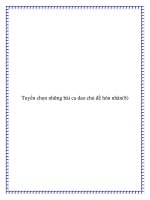 Tài liệu Chọn lọc những bài ca dao chủ đề hôn nhân đặc sắc doc