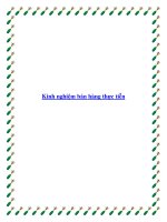 Tài liệu Kinh nghiệm bán hàng thực tiễn potx