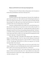 Tài liệu Tiểu luận:Bảo lưu điều ước công ước Viên pot