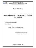 điểm bất động của một số lớp ánh xạ đa trị
