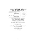 Tài liệu FOR PUBLICATION UNITED STATES COURT OF APPEALS FOR THE NINTH CIRCUIT pptx