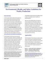 Tài liệu Environmental, Health, and Safety Guidelines for Poultry Production pptx