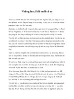 Tài liệu Những lưu ý khi nuôi cá ao pdf