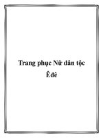Tài liệu Trang phục Nữ dân tộc Êđê pdf