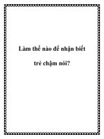 Tài liệu Làm thế nào để nhận biết trẻ chậm nói? pot