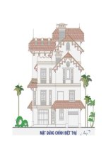 Tài liệu Xây biệt thự 3,5 tầng, kiểu Pháp doc