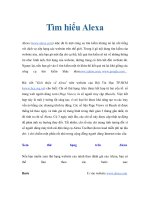 Tài liệu Tìm hiểu Alexa ppt