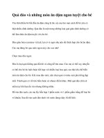 Tài liệu Quả đào và những món ăn dặm ngon tuyệt cho bé pptx