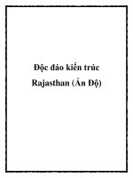 Tài liệu Độc đáo kiến trúc Rajasthan (Ấn Độ) docx