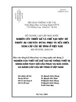 Tài liệu Nghiên cứu thiết kế chế tạo hệ thống thiết bị nâng dàm thay gối phục vụ sữa chữa và nâng cấp cầu bê tông ở Việt Nam pdf