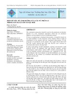 Tài liệu MỘT SỐ YẾU TỐ ẢNH HƯỞNG CỦA CẤU TỬ PHÂN LY TRONG SẢN XUẤT CỒN TUYỆT ĐỐI ppt