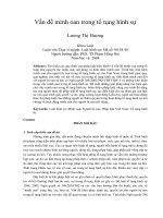 Vấn đề minh oan trong tố tụng hình sự